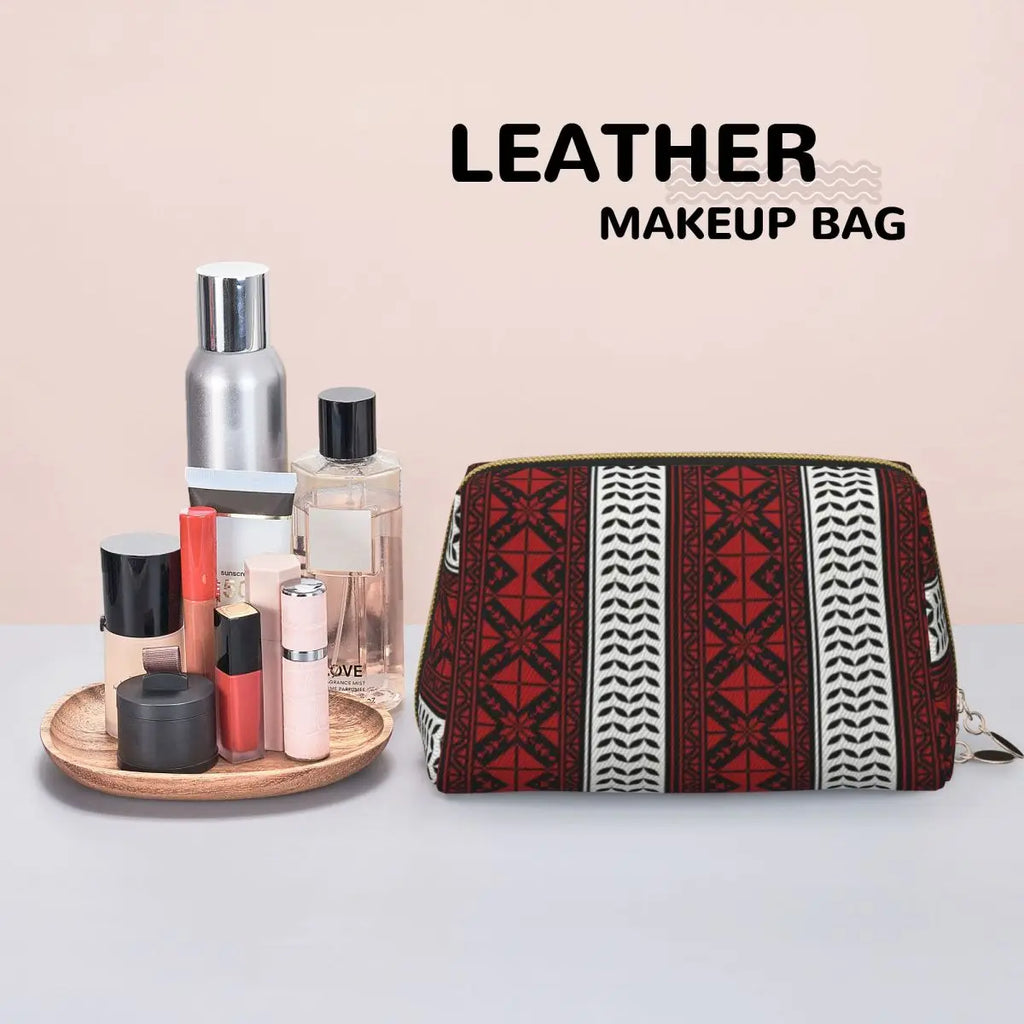 Palestinian-Inspired Travel Cosmetic Pouch