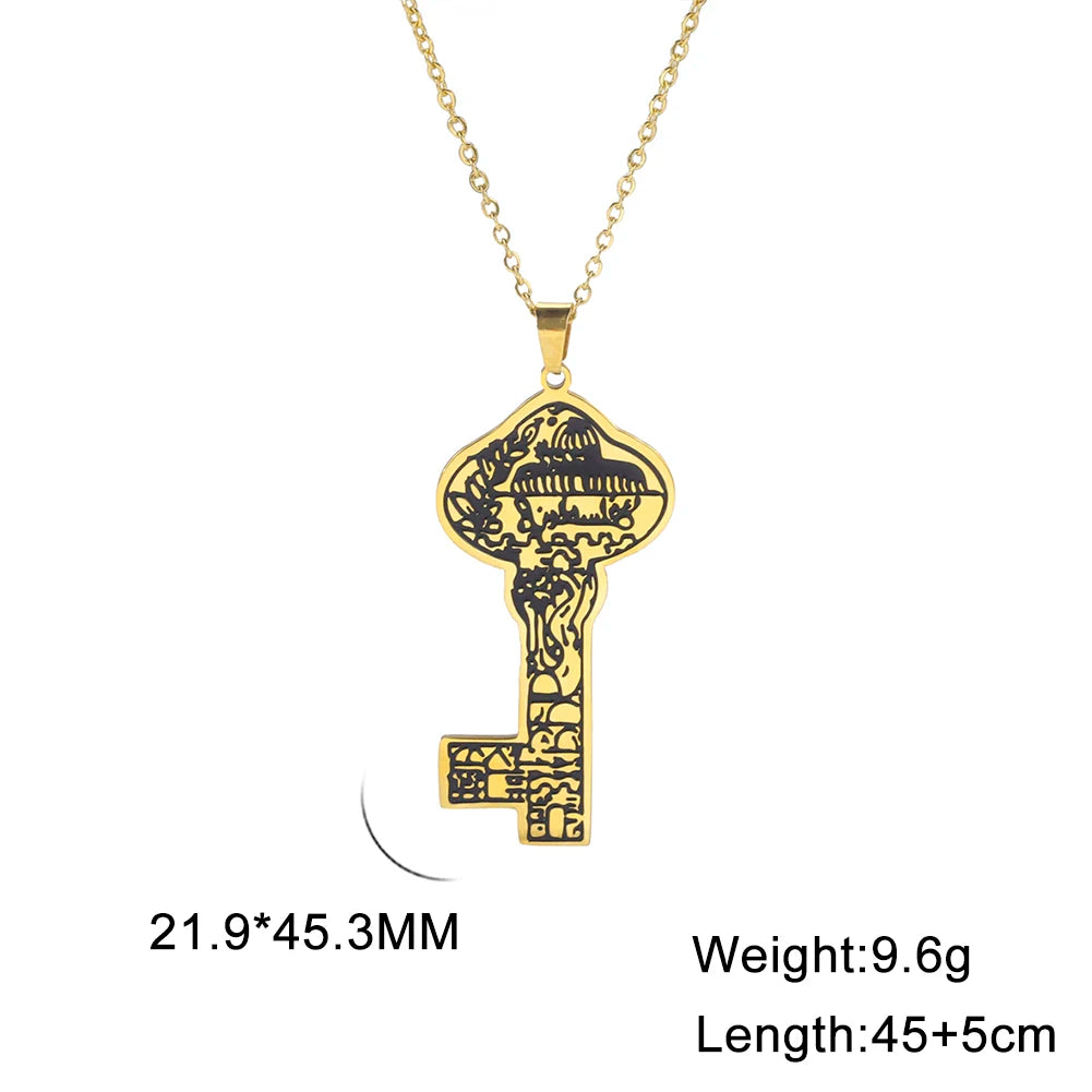 Jerusalem Key Pendant Necklace | قلادة مفتاح القدس
