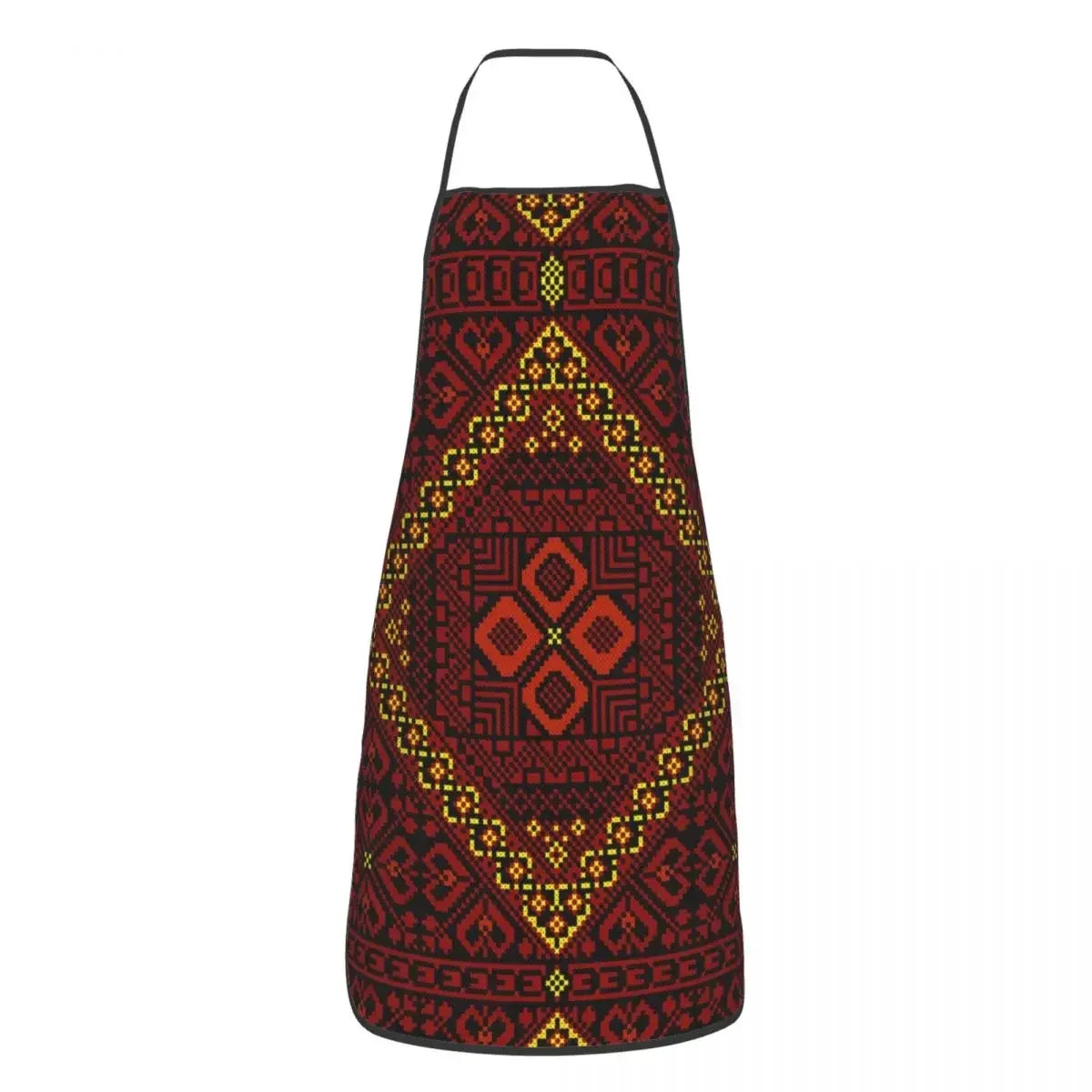 Tatreez-Inspired Printed Kitchen Apron | مريلة مطبخ بنقشة فلسطينية