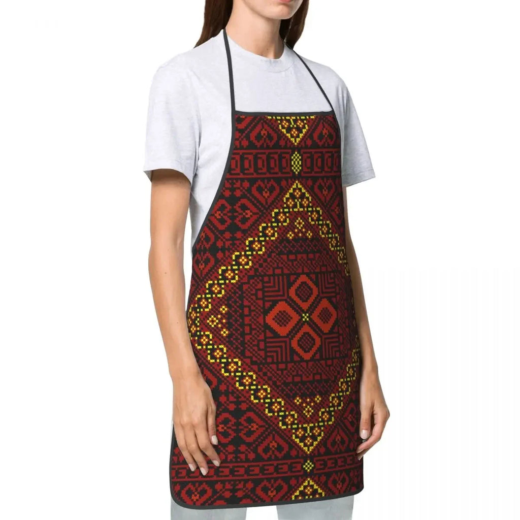 Tatreez-Inspired Printed Kitchen Apron