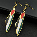 Palestine Map Flag Earrings
