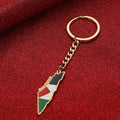 Palestine Map Flag Keychain