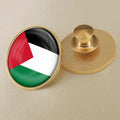 دبوس علم فلسطين الدائري